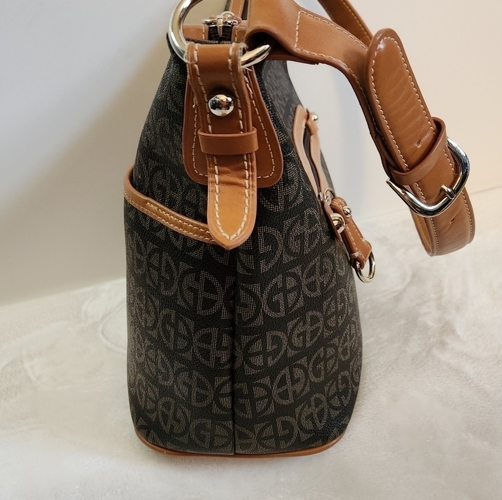 GIANI Bernini Block Signature Faux Leather Hobo Shoulder Bag Purse - Picture 8 of 16